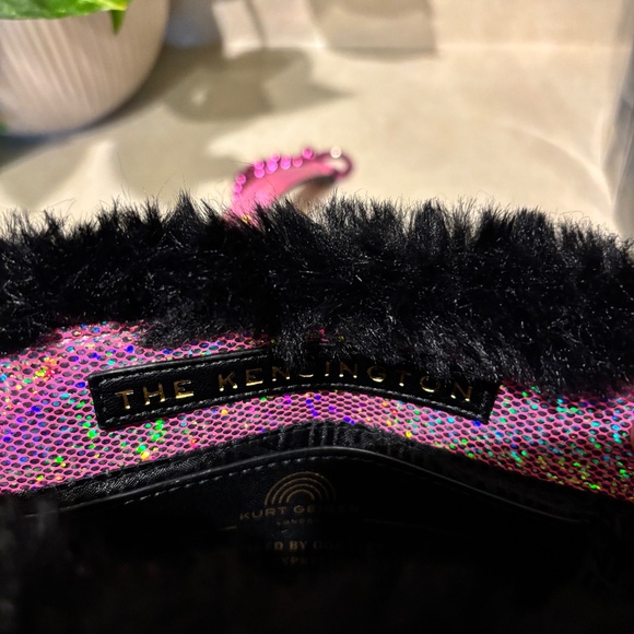 Kurt Geiger London Jewel Faux Fur Kensington Bag - Picture 8 of 14